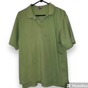 L.L. Bean pale green polo shirt, XL.